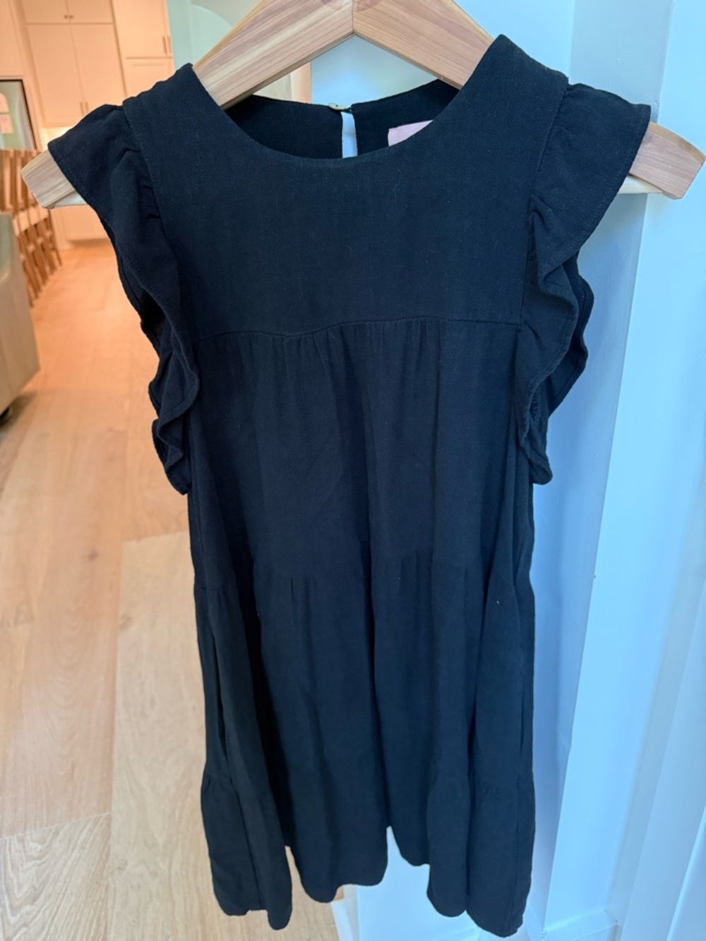 Show Me Your Mumu Black Ruffle Sleeve Mini Dress XS